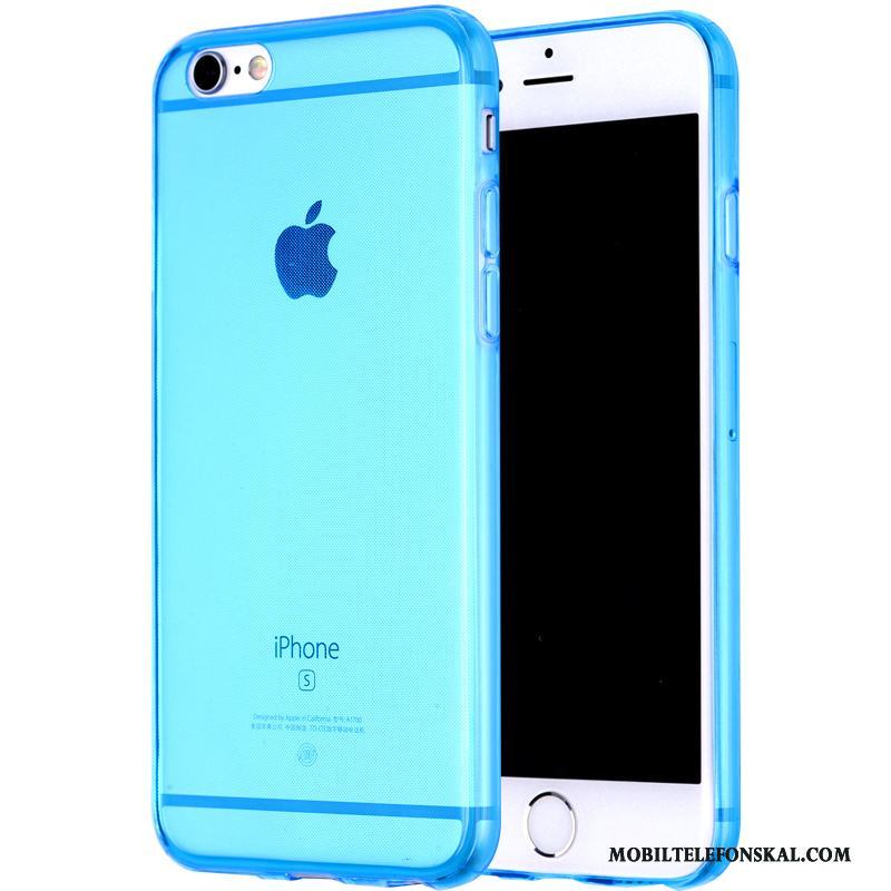 iPhone 6/6s Blå All Inclusive Pu Transparent Skal Telefon Silikon Mjuk