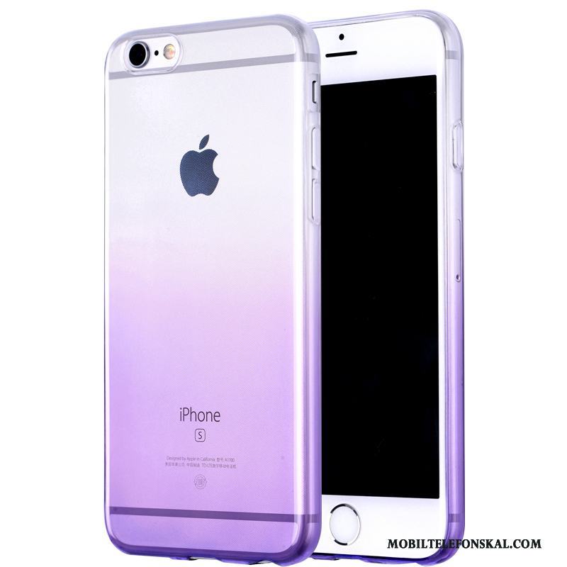 iPhone 6/6s Blå All Inclusive Pu Transparent Skal Telefon Silikon Mjuk