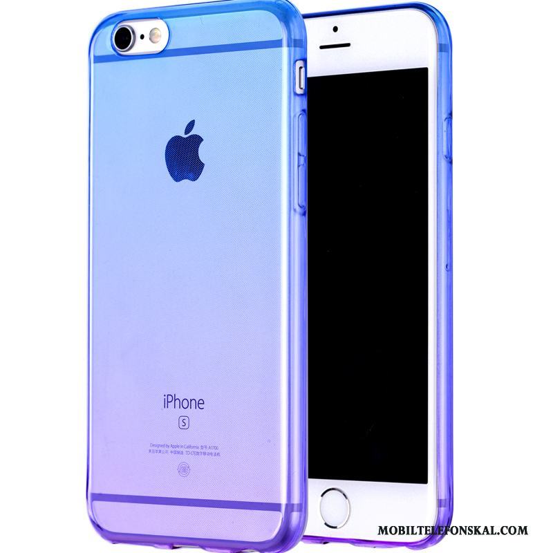 iPhone 6/6s Blå All Inclusive Pu Transparent Skal Telefon Silikon Mjuk
