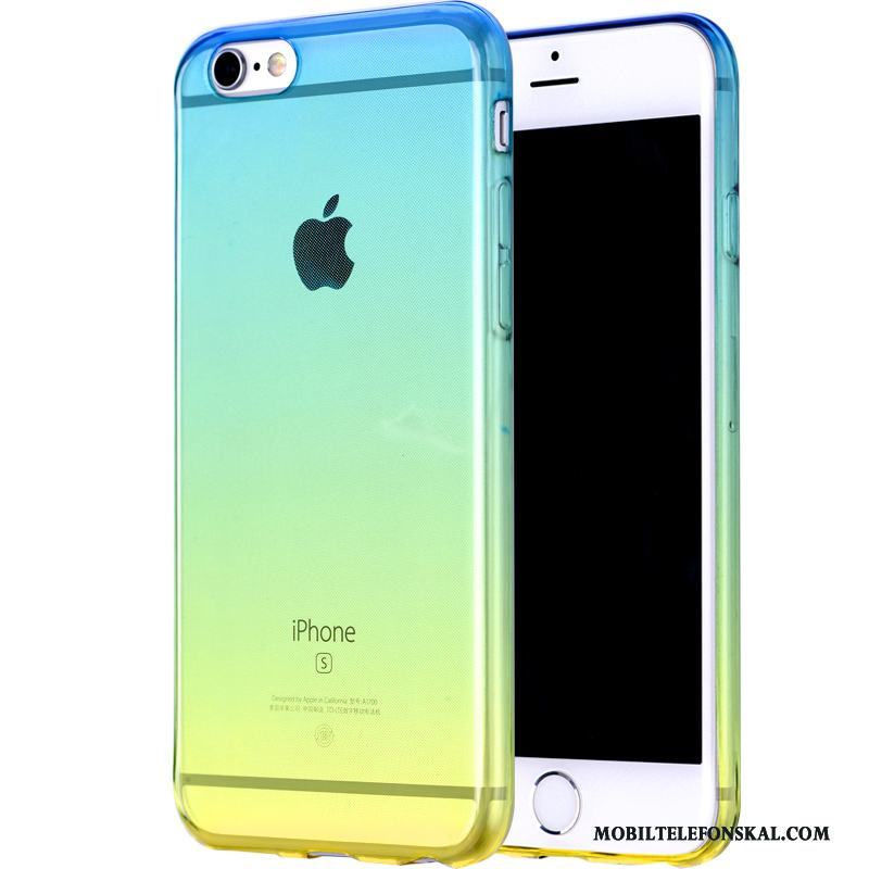 iPhone 6/6s Blå All Inclusive Pu Transparent Skal Telefon Silikon Mjuk