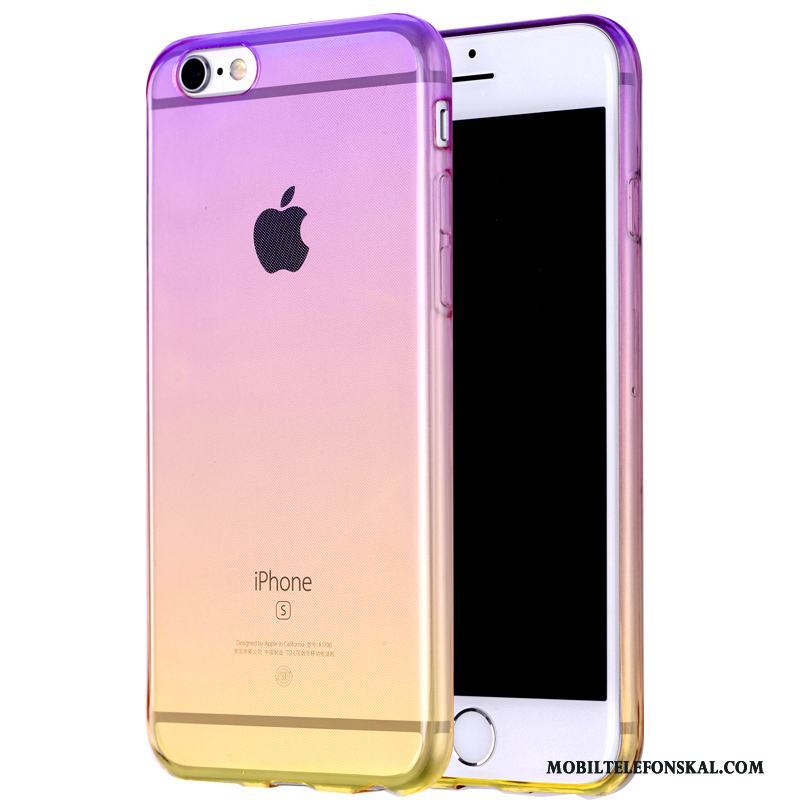 iPhone 6/6s Blå All Inclusive Pu Transparent Skal Telefon Silikon Mjuk