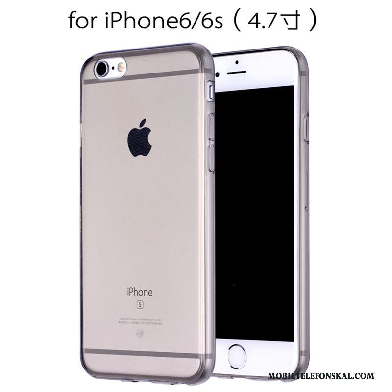 iPhone 6/6s Brun All Inclusive Läderfodral Skal Telefon Fallskydd Gul Clamshell