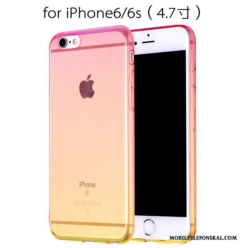 iPhone 6/6s Brun All Inclusive Läderfodral Skal Telefon Fallskydd Gul Clamshell