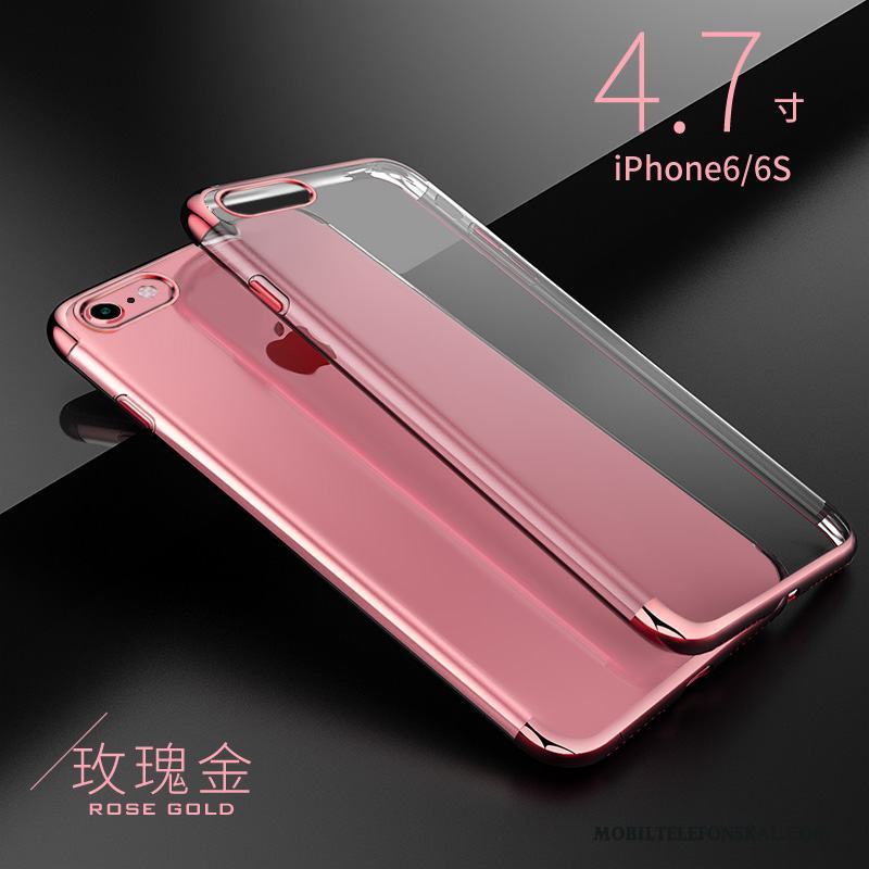 iPhone 6/6s Fallskydd All Inclusive Skal Telefon Mjuk Plating Guld Silikon