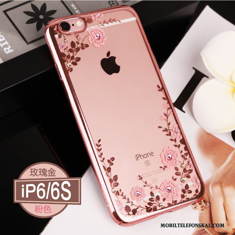 iPhone 6/6s Hård Ny Strass All Inclusive Fodral Transparent Skal Telefon