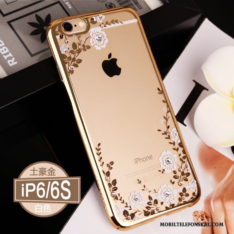 iPhone 6/6s Hård Ny Strass All Inclusive Fodral Transparent Skal Telefon