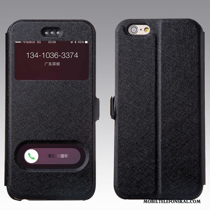 iPhone 6/6s Läderfodral Skydd Täcka Mobil Telefon Rosa Guld Skal Telefon