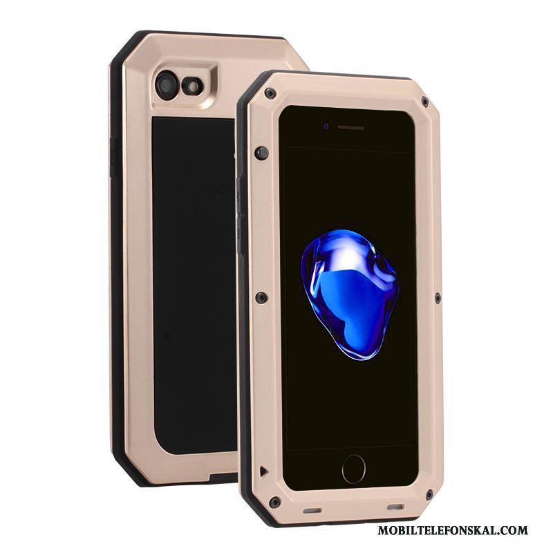 iPhone 6/6s Metall All Inclusive Kamouflage Tre Försvar Skal Telefon Fodral Silikon