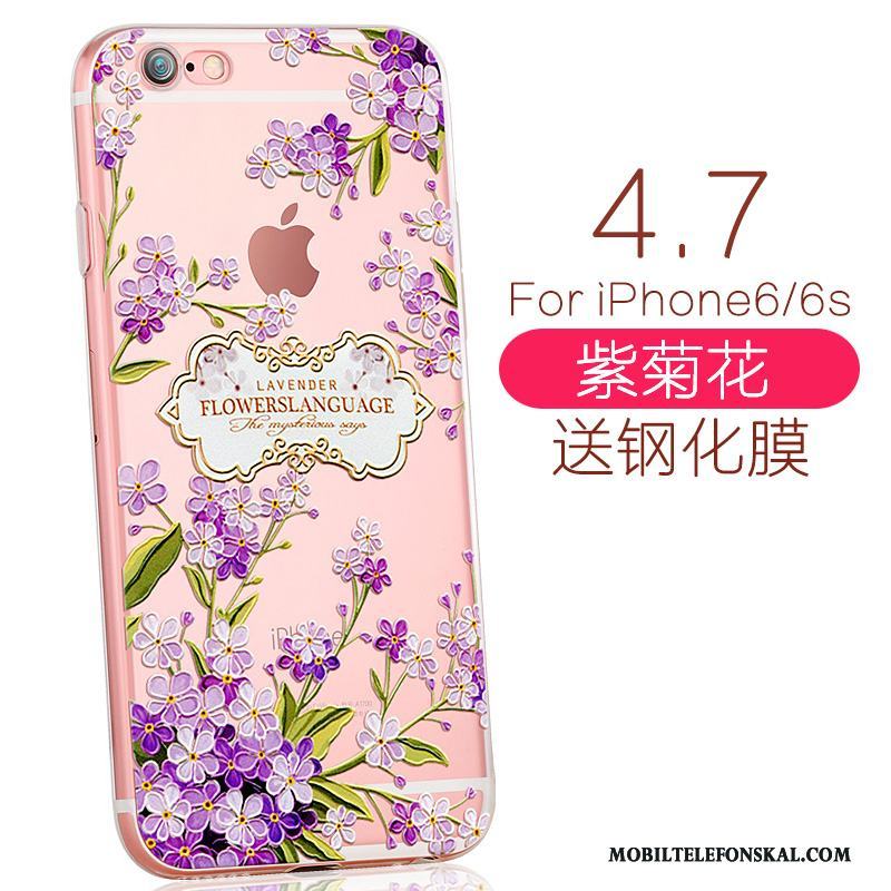 iPhone 6/6s Mjuk Kyla Silikon Vacker Elegant Skal Telefon Purpur