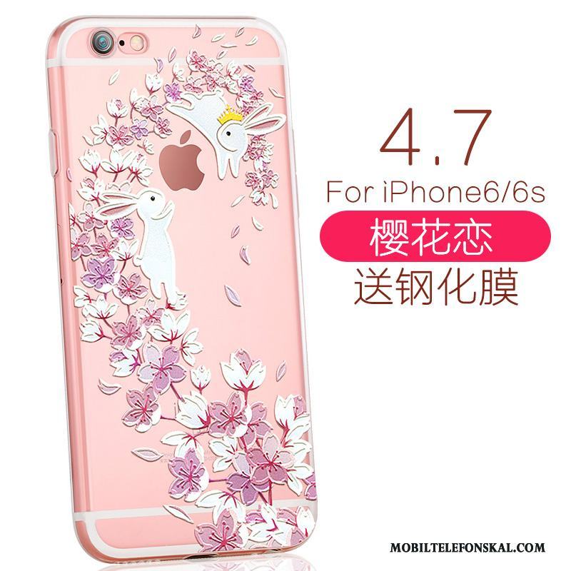 iPhone 6/6s Mjuk Kyla Silikon Vacker Elegant Skal Telefon Purpur