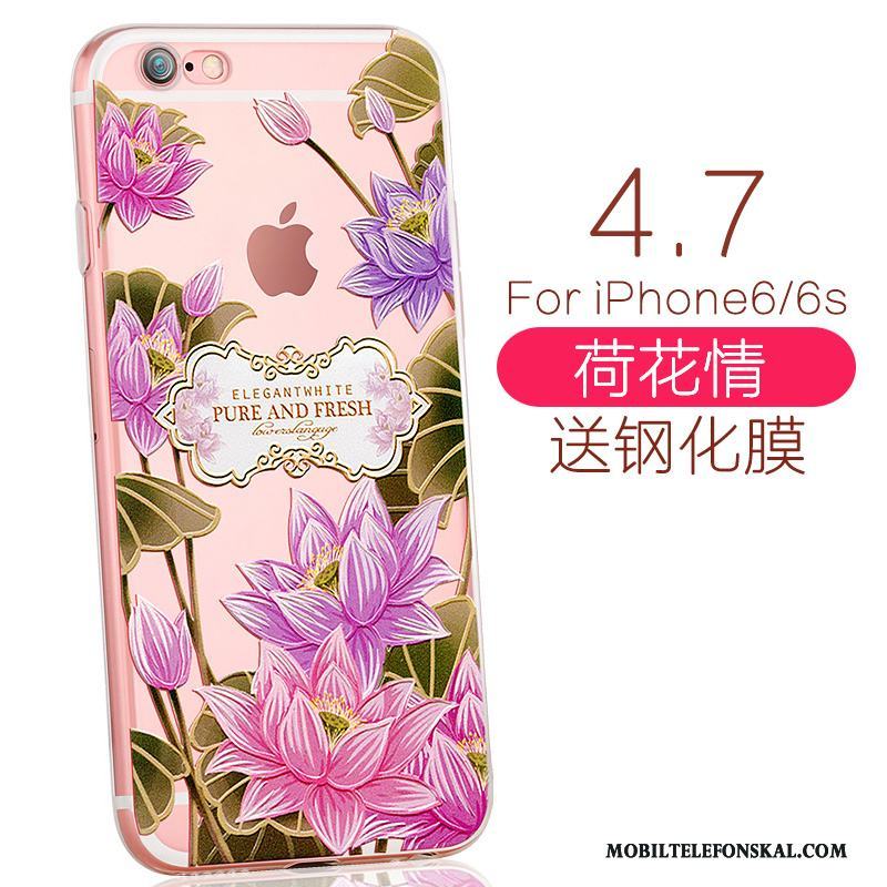 iPhone 6/6s Mjuk Kyla Silikon Vacker Elegant Skal Telefon Purpur