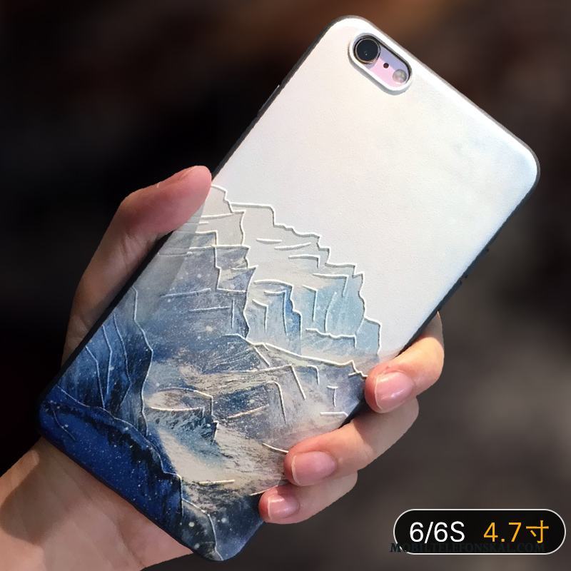 iPhone 6/6s Nubuck Mjuk Rosa Slim Lättnad Skal Telefon Fallskydd