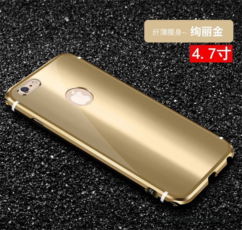iPhone 6/6s Ny Fallskydd Skal Telefon Blå Metall Fodral Trend