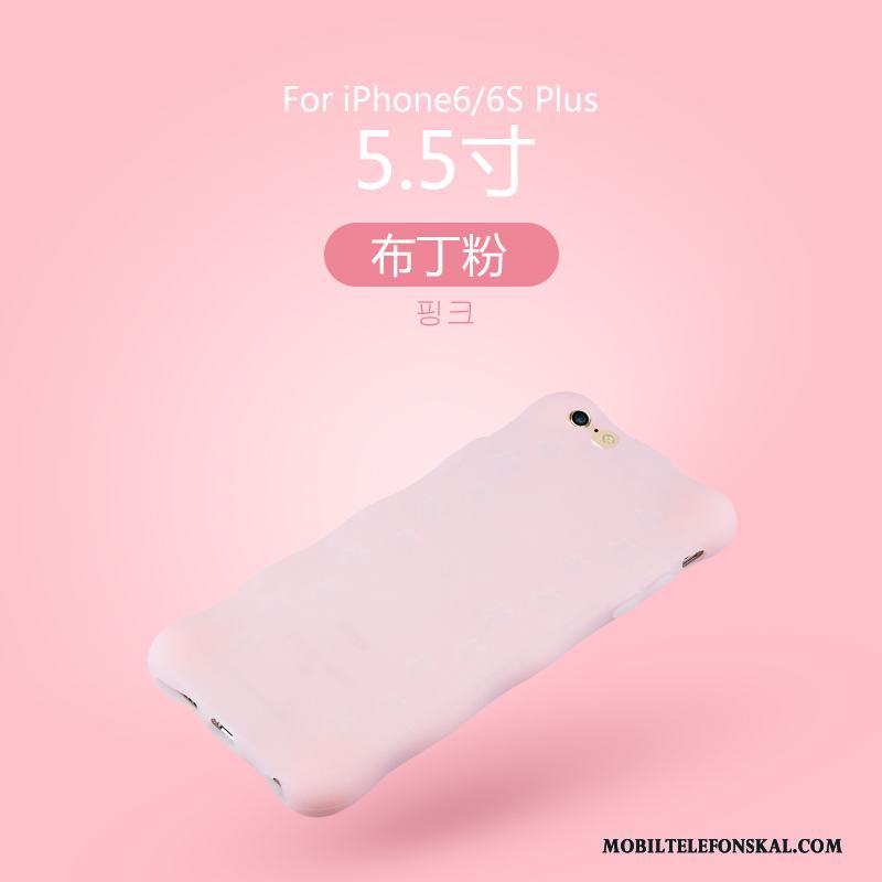 iPhone 6/6s Plus All Inclusive Fallskydd Rosa Skal Telefon Lysande Trend Varumärke Silikon