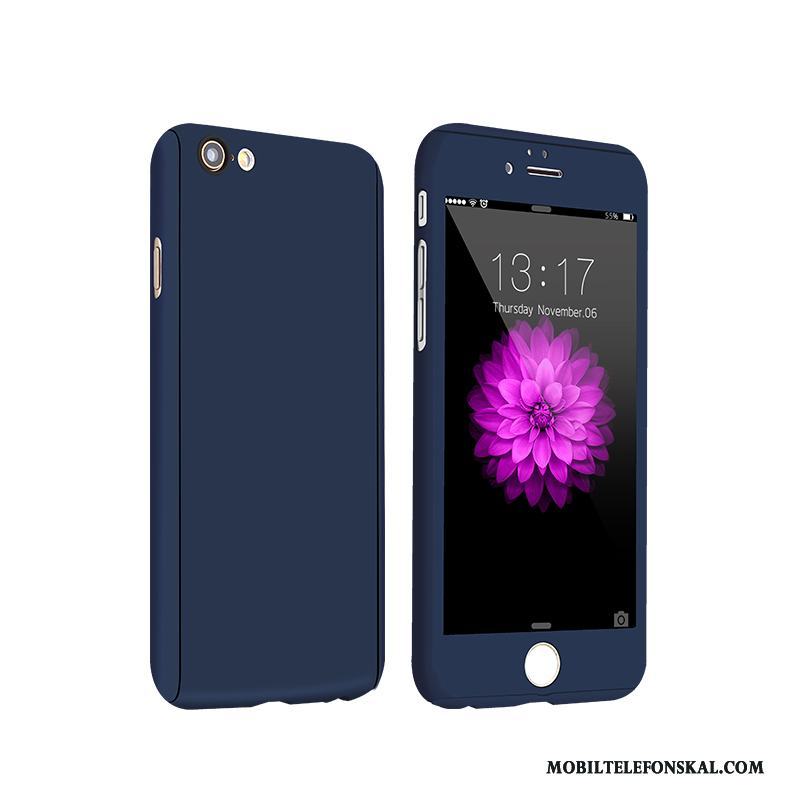 iPhone 6/6s Plus All Inclusive Röd Skal Telefon Nubuck Hård Enkel Fallskydd