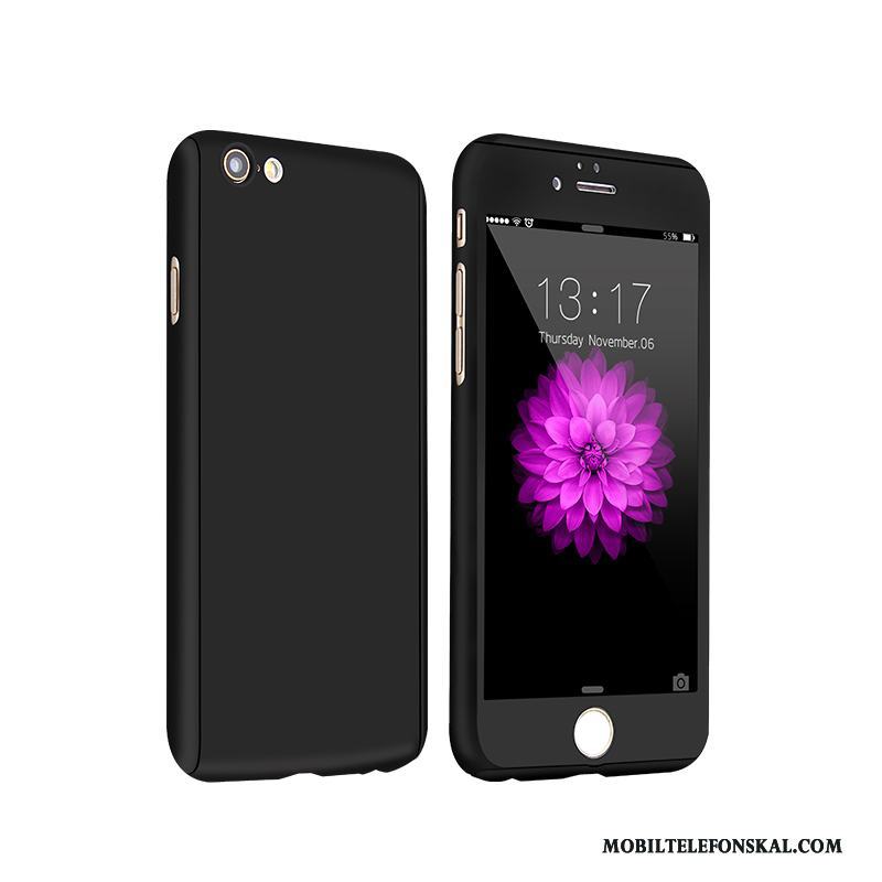 iPhone 6/6s Plus All Inclusive Röd Skal Telefon Nubuck Hård Enkel Fallskydd