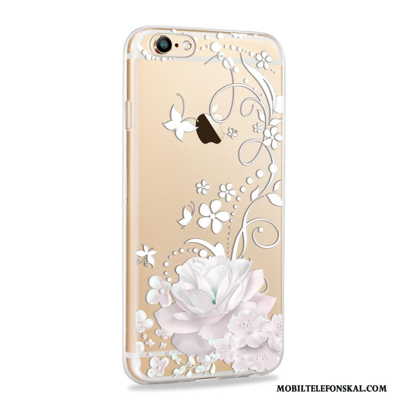 iPhone 6/6s Plus Fallskydd Guld Fodral Skal Telefon Silikon Mjuk All Inclusive