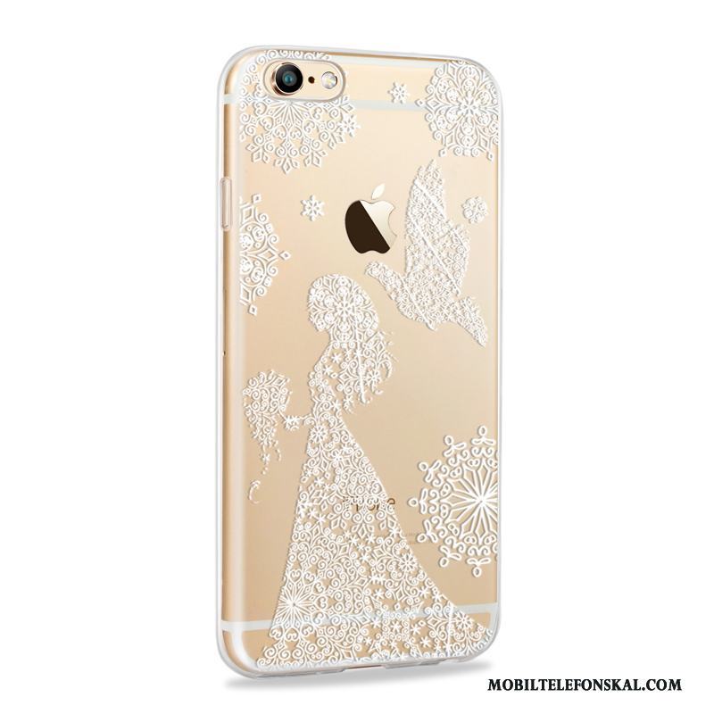 iPhone 6/6s Plus Fallskydd Guld Fodral Skal Telefon Silikon Mjuk All Inclusive