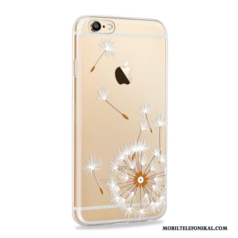 iPhone 6/6s Plus Fallskydd Guld Fodral Skal Telefon Silikon Mjuk All Inclusive