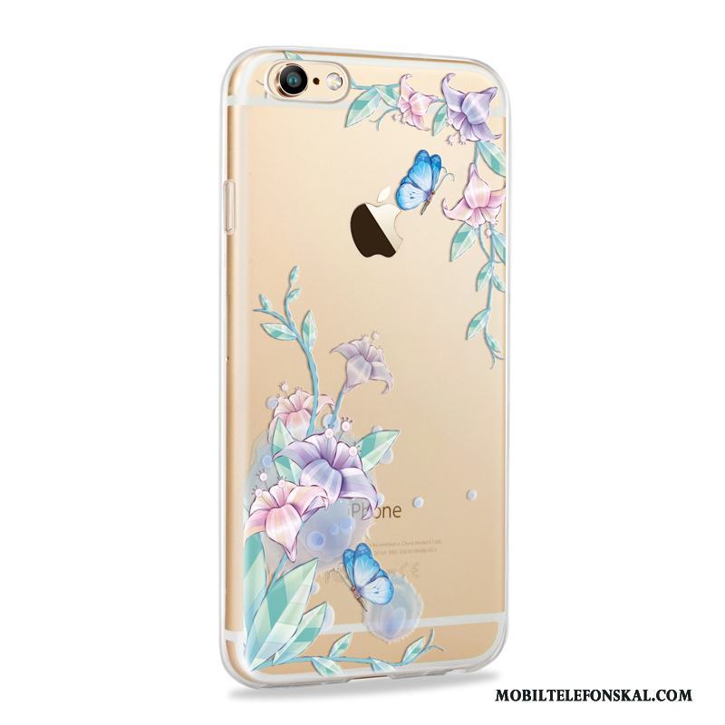 iPhone 6/6s Plus Fallskydd Guld Fodral Skal Telefon Silikon Mjuk All Inclusive