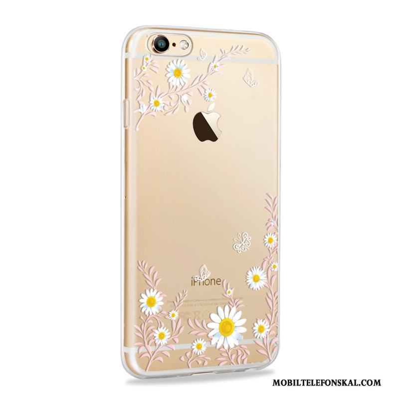 iPhone 6/6s Plus Fallskydd Guld Fodral Skal Telefon Silikon Mjuk All Inclusive