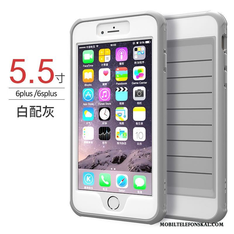 iPhone 6/6s Plus Fallskydd Skal Telefon All Inclusive Blå Silikon Trend Hängsmycken