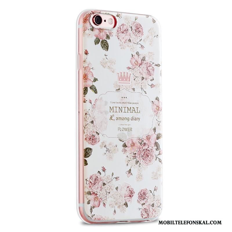 iPhone 6/6s Plus Fodral Liten Gul Kyla Pu Silikon Skal Telefon