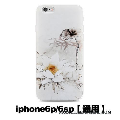 iPhone 6/6s Plus Kinesisk Stil Mjuk Skydd Lättnad Skal Fodral Kreativa