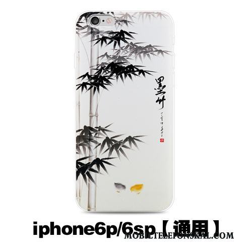 iPhone 6/6s Plus Kinesisk Stil Mjuk Skydd Lättnad Skal Fodral Kreativa