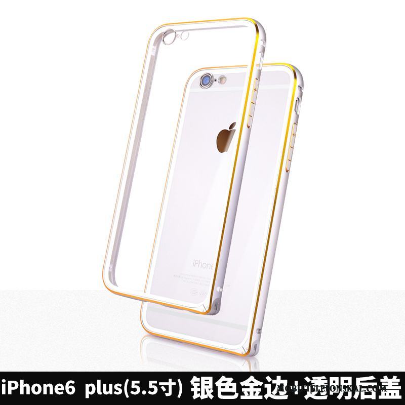 iPhone 6/6s Plus Legering Skal Telefon Metall Svart Frame Fallskydd Rosa Guld