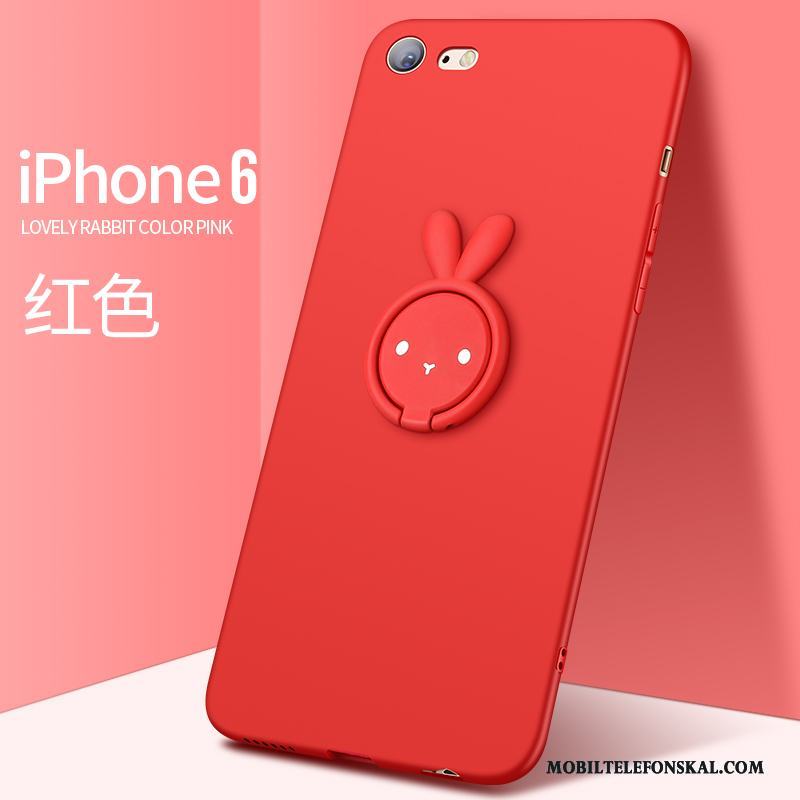 iPhone 6/6s Plus Mjuk Kreativa Slim Fodral Skal Telefon Röd Fallskydd