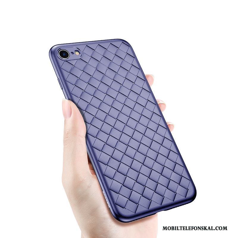 iPhone 6/6s Plus Mjuk Trend Skal Telefon Svart Interlace Fallskydd Fodral