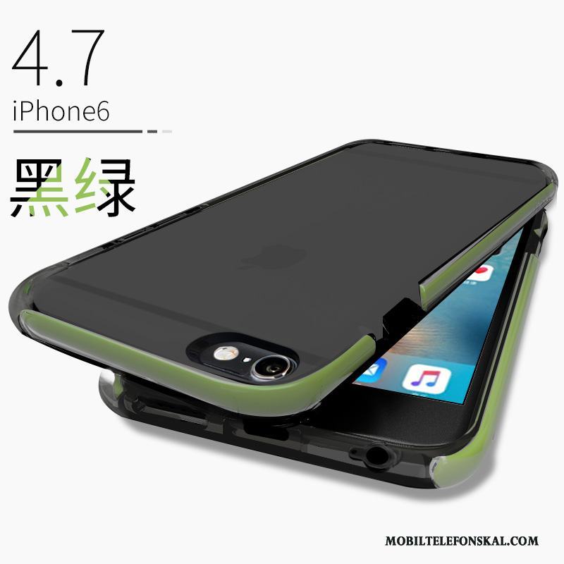 iPhone 6/6s Plus Nubuck Silikon Mjuk Grön All Inclusive Personlighet Skal Telefon