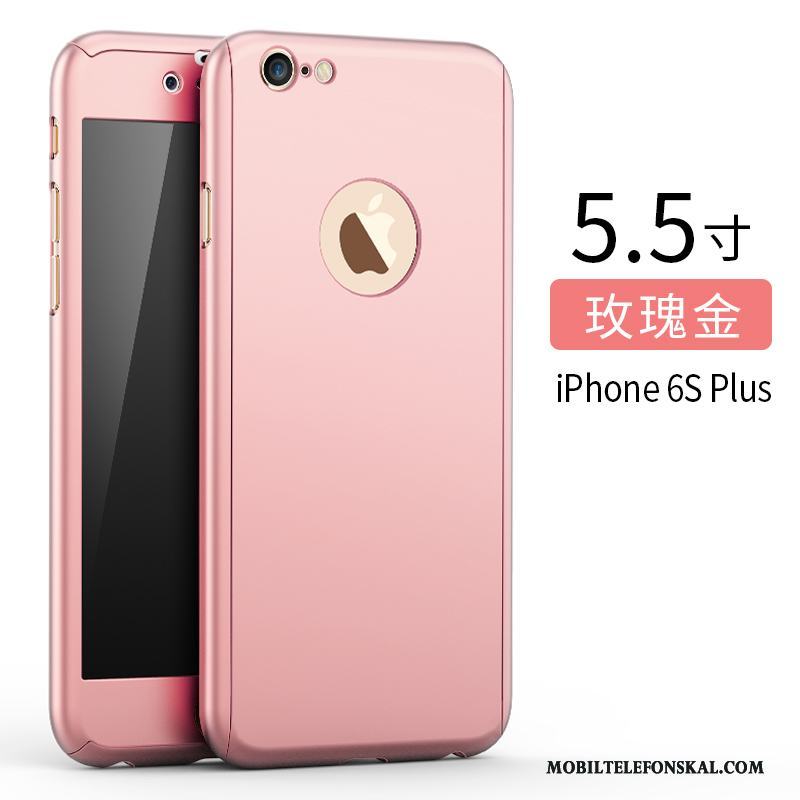 iPhone 6/6s Plus Skal Fallskydd Nubuck Mobil Telefon Trend Fodral All Inclusive Rosa