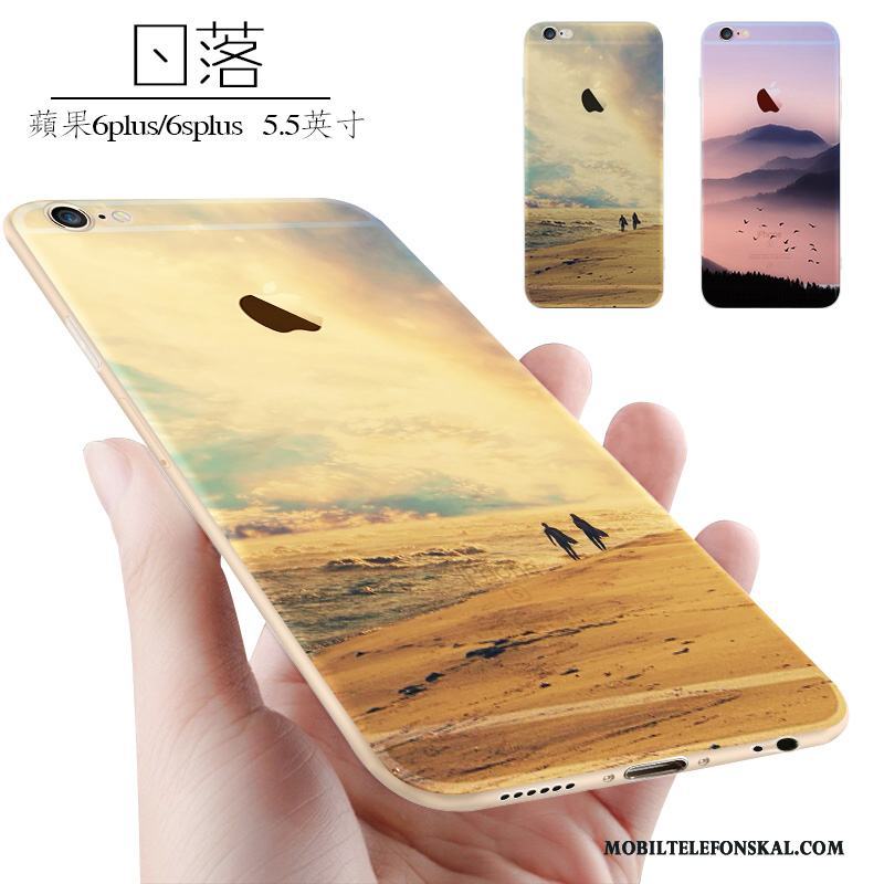 iPhone 6/6s Plus Skal Nubuck Purpur Silikon Trend Mjuk Personlighet Kreativa