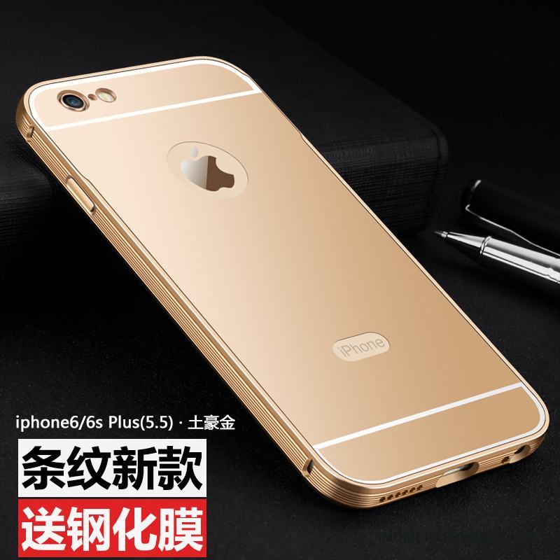 iPhone 6/6s Plus Skal Rosa Guld Ny Metall Skydd Frame Fallskydd Fodral