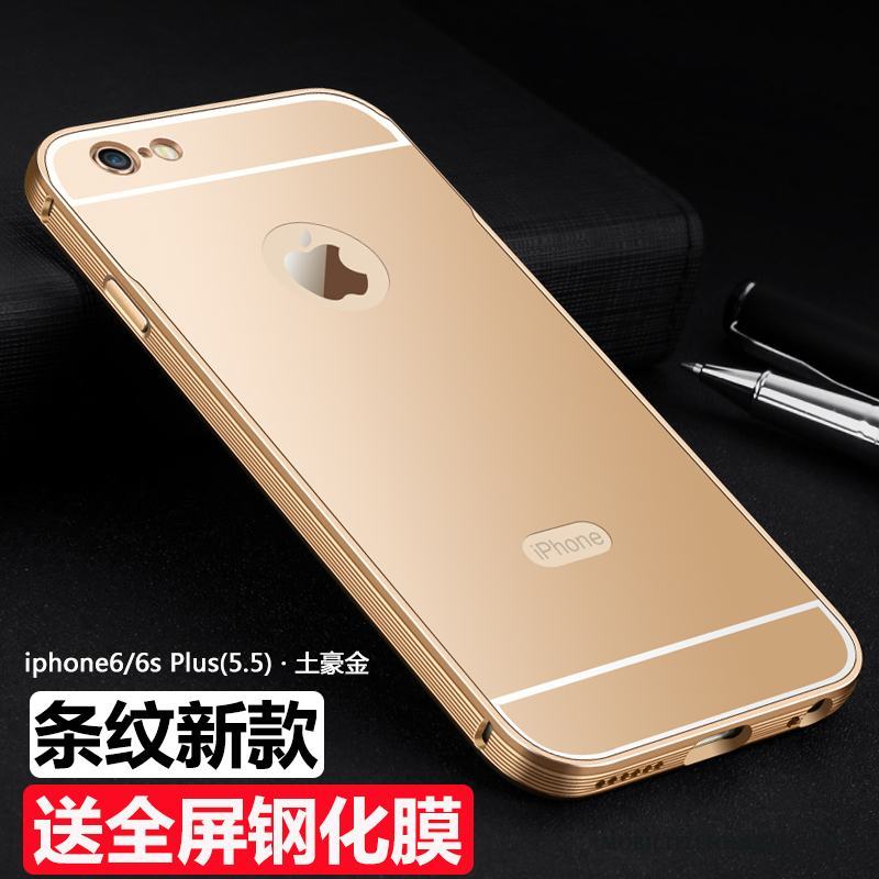 iPhone 6/6s Plus Skal Rosa Guld Ny Metall Skydd Frame Fallskydd Fodral