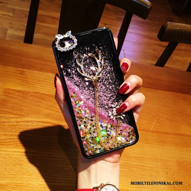 iPhone 6/6s Plus Skal Strass Fodral Rosa Mjuk Elk Pulver Kreativa