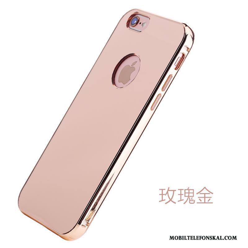 iPhone 6/6s Plus Skal Telefon Metall Fodral Spegel Kreativa Guld Frame