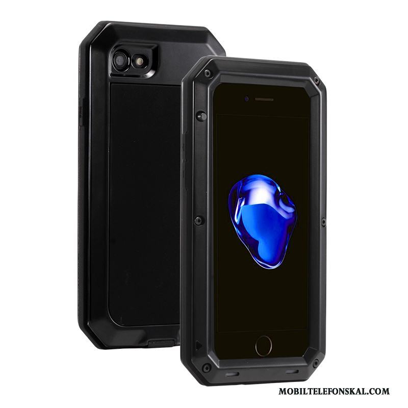 iPhone 6/6s Plus Skal Telefon Metall Skydd Fallskydd Tre Försvar Fodral All Inclusive