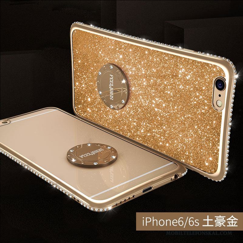 iPhone 6/6s Plus Strass Ring Röd Trend Skal Telefon Fallskydd Silikon