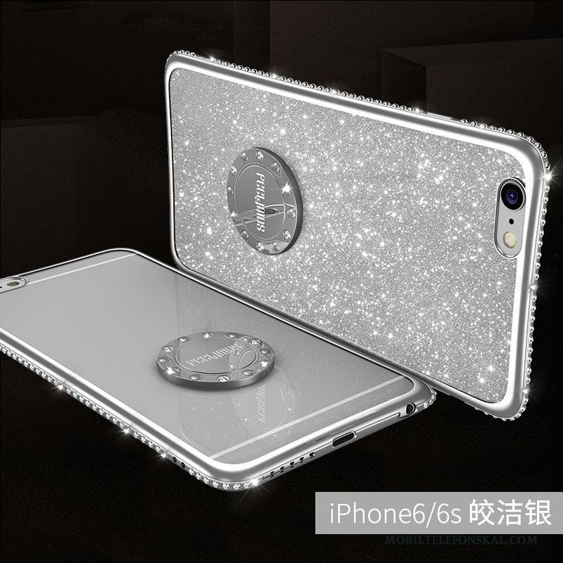 iPhone 6/6s Plus Strass Ring Röd Trend Skal Telefon Fallskydd Silikon