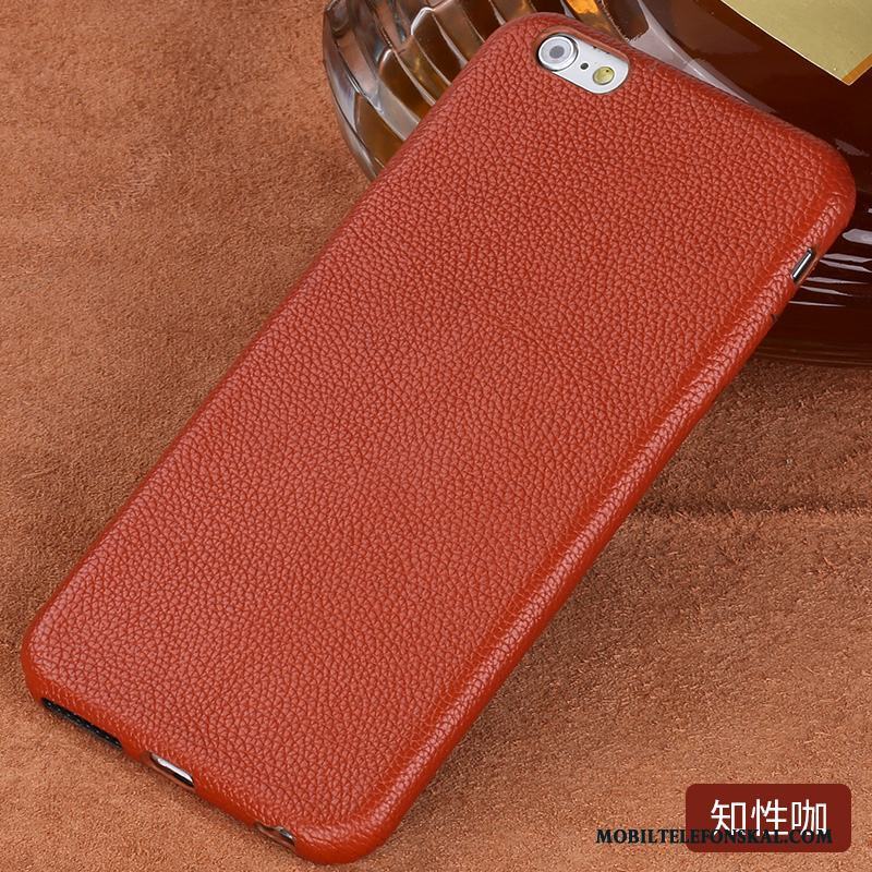 iPhone 6/6s Plus Trend Varumärke Skydd Skal Telefon All Inclusive Läderfodral Anpassa Rosa Guld