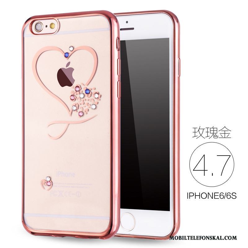 iPhone 6/6s Rosa Guld Skal Ny Mjuk Telefon Silikon Lyxiga