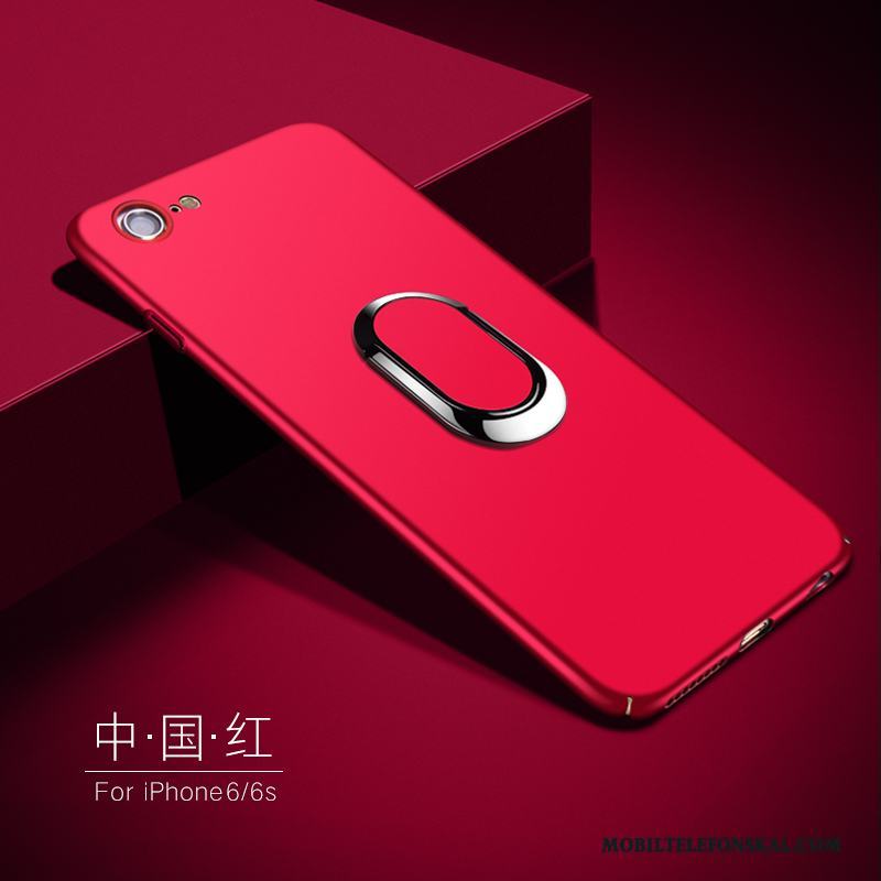 iPhone 6/6s Silikon Skal Telefon Trend Röd Transparent Fallskydd Guld
