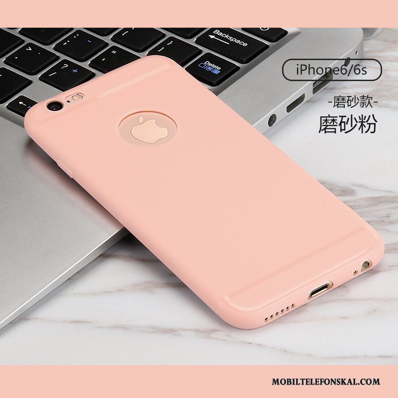 iPhone 6/6s Skal Fallskydd Nubuck Mjuk Silikon All Inclusive Fodral Slim