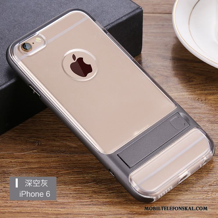iPhone 6/6s Skal Rosa Guld Silikon Skydd Fallskydd Fodral Transparent Ny