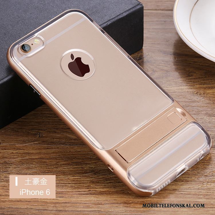 iPhone 6/6s Skal Rosa Guld Silikon Skydd Fallskydd Fodral Transparent Ny