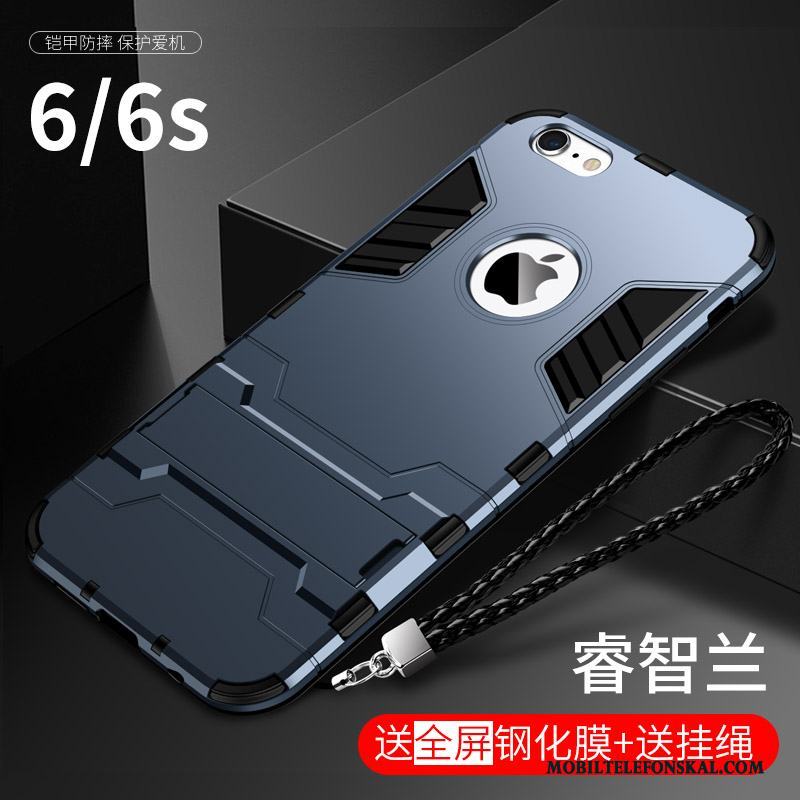 iPhone 6/6s Skal Silikon Svart Ny Fallskydd Trend Fodral All Inclusive