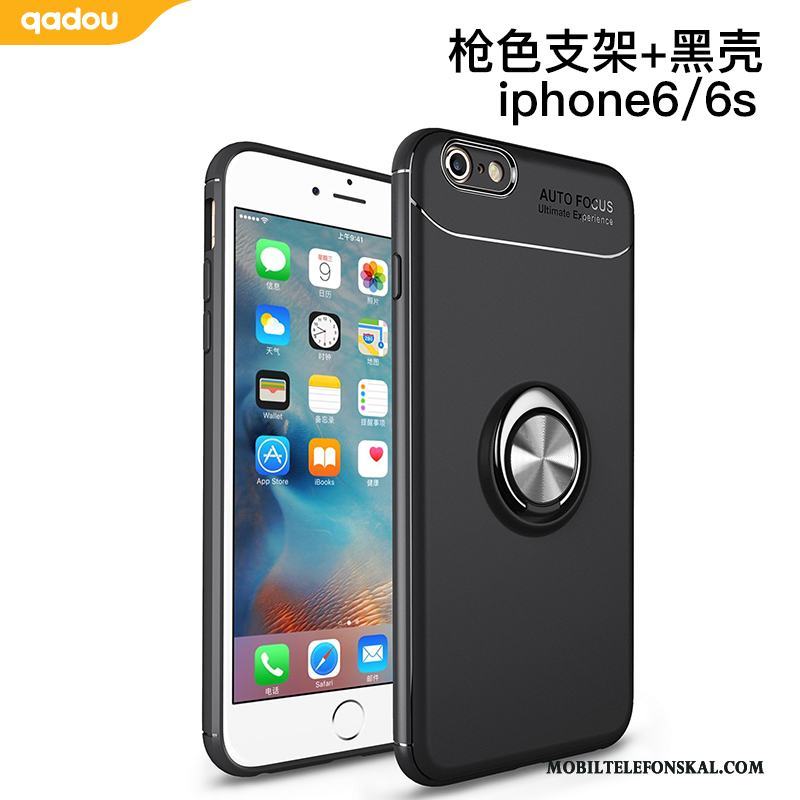 iPhone 6/6s Skal Skydd Mobil Telefon Svart Mjuk All Inclusive Magnetic Support